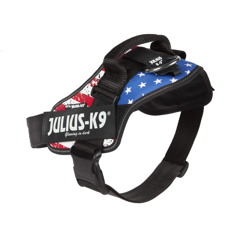 JULIUS K9  IDC Powerharness, Size: XS/Mini-Mini, USA Flag - Image 1